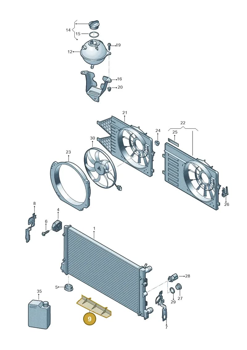 6J0121329 — SEAT Ibiza (2015-) diagram 773121810, position 9