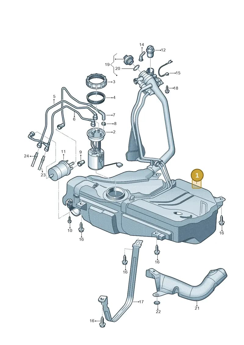 6J0201060H — SEAT Ibiza (2012-) diagram 672201100, position 1