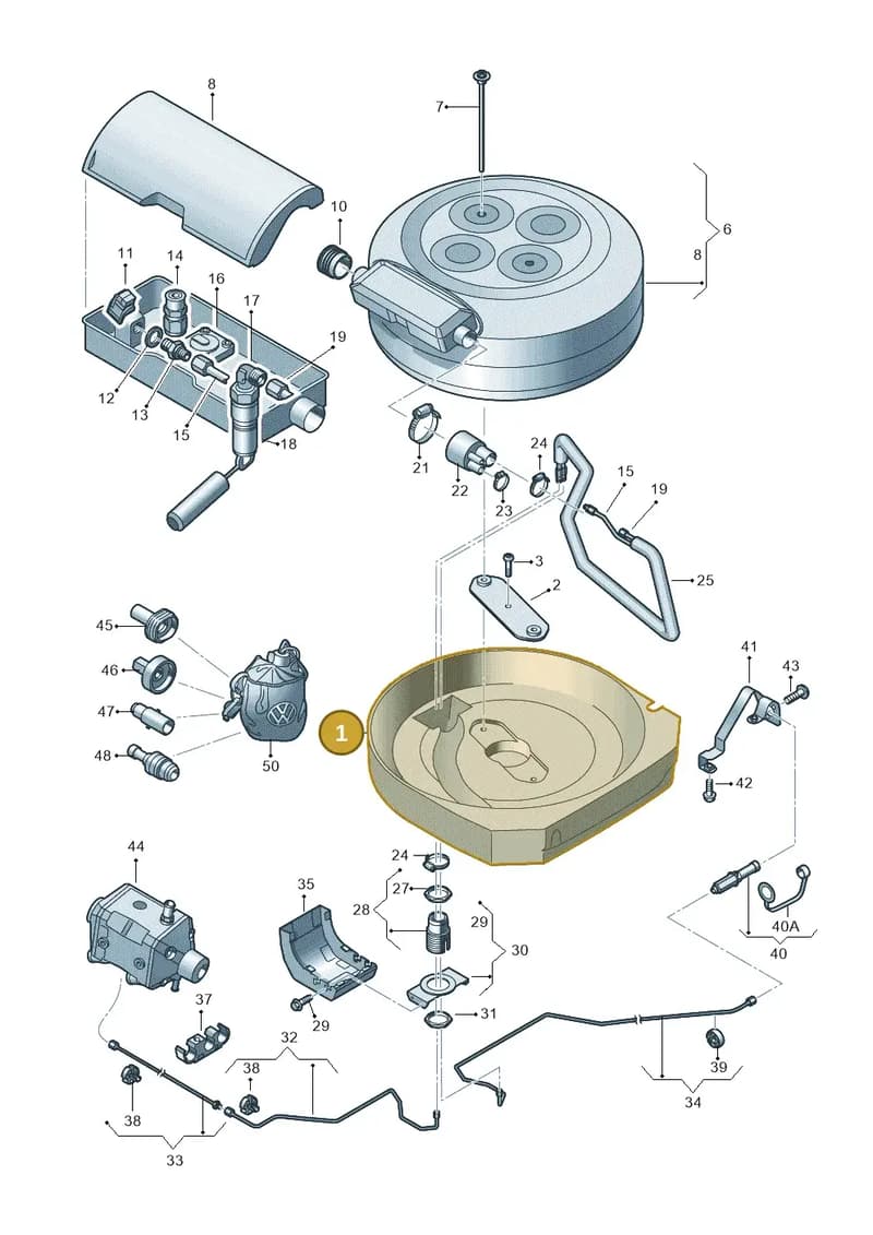 6J0201243A — SEAT Ibiza (2012-) diagram 672201090, position 1