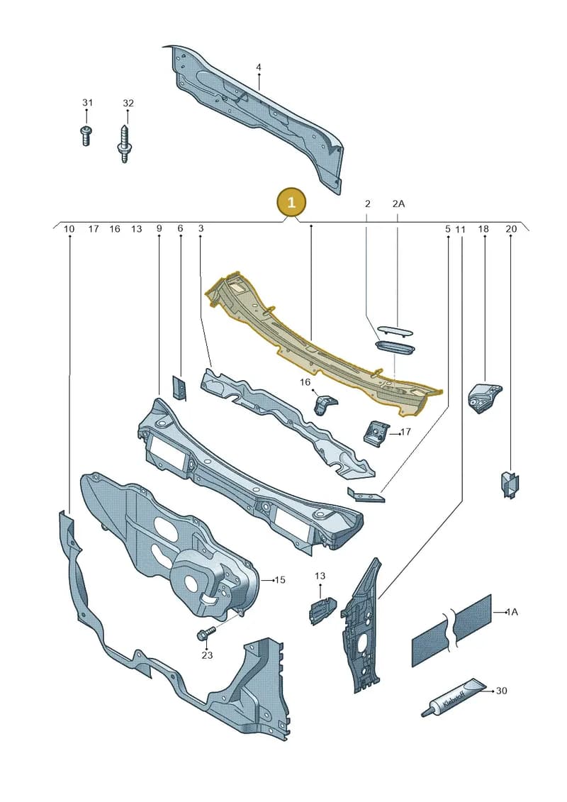 6J0803147A — SEAT Ibiza (2015-) diagram 672803150, position 1