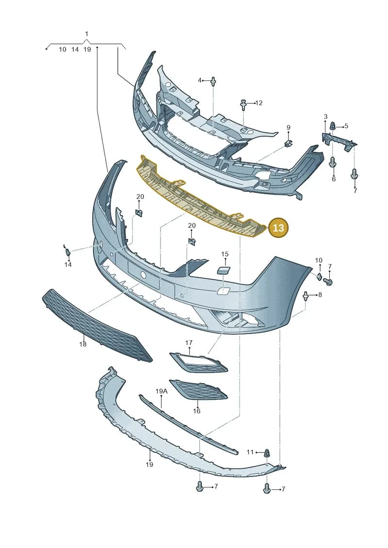 6J0807929B — SEAT Ibiza (2012-) diagram 743807000, position 13