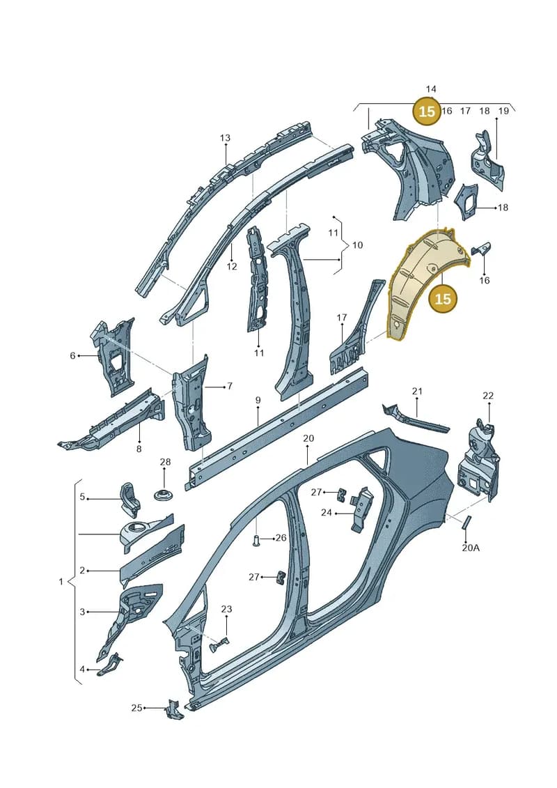 6J0809412B — SEAT Ibiza (2015-) diagram 639809300, position 15
