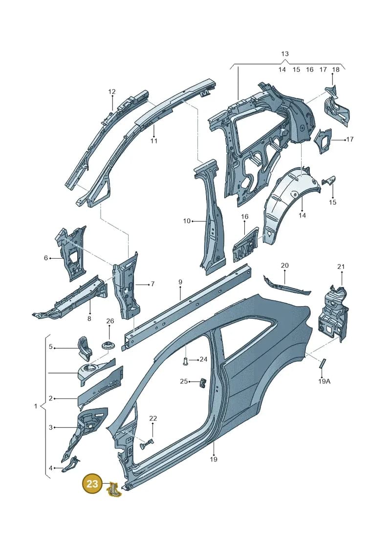 6J0810221A — SEAT Ibiza (2015-) diagram 639809000, position 23