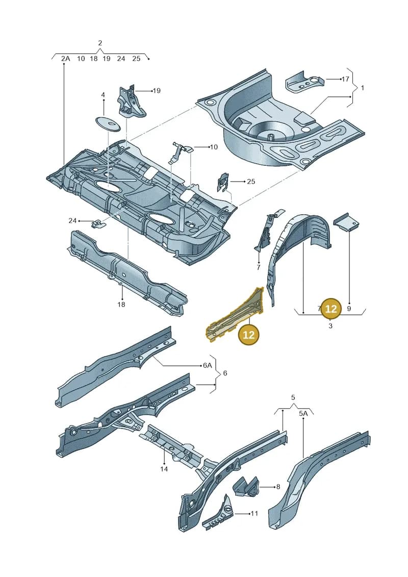 6J0813119 — SEAT Ibiza (2015-) diagram 639803200, position 12