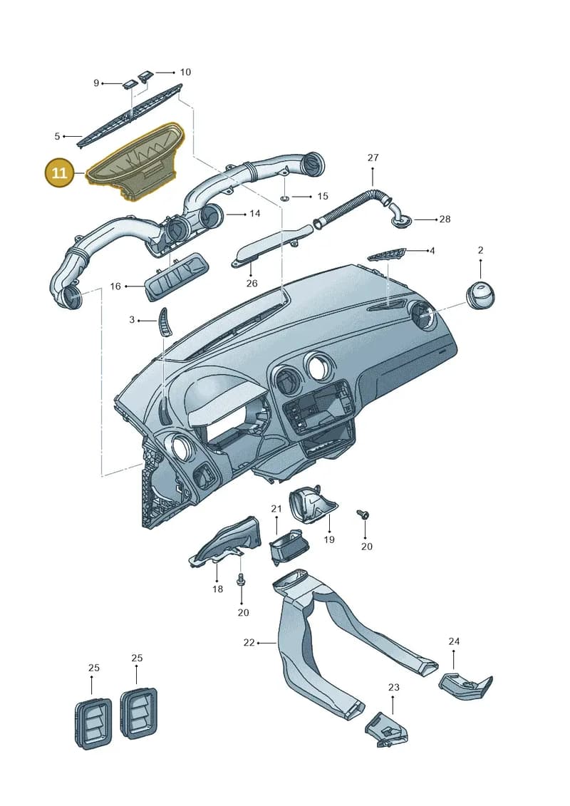 6J0819063 — SEAT Ibiza (2015-) diagram 639819300, position 11