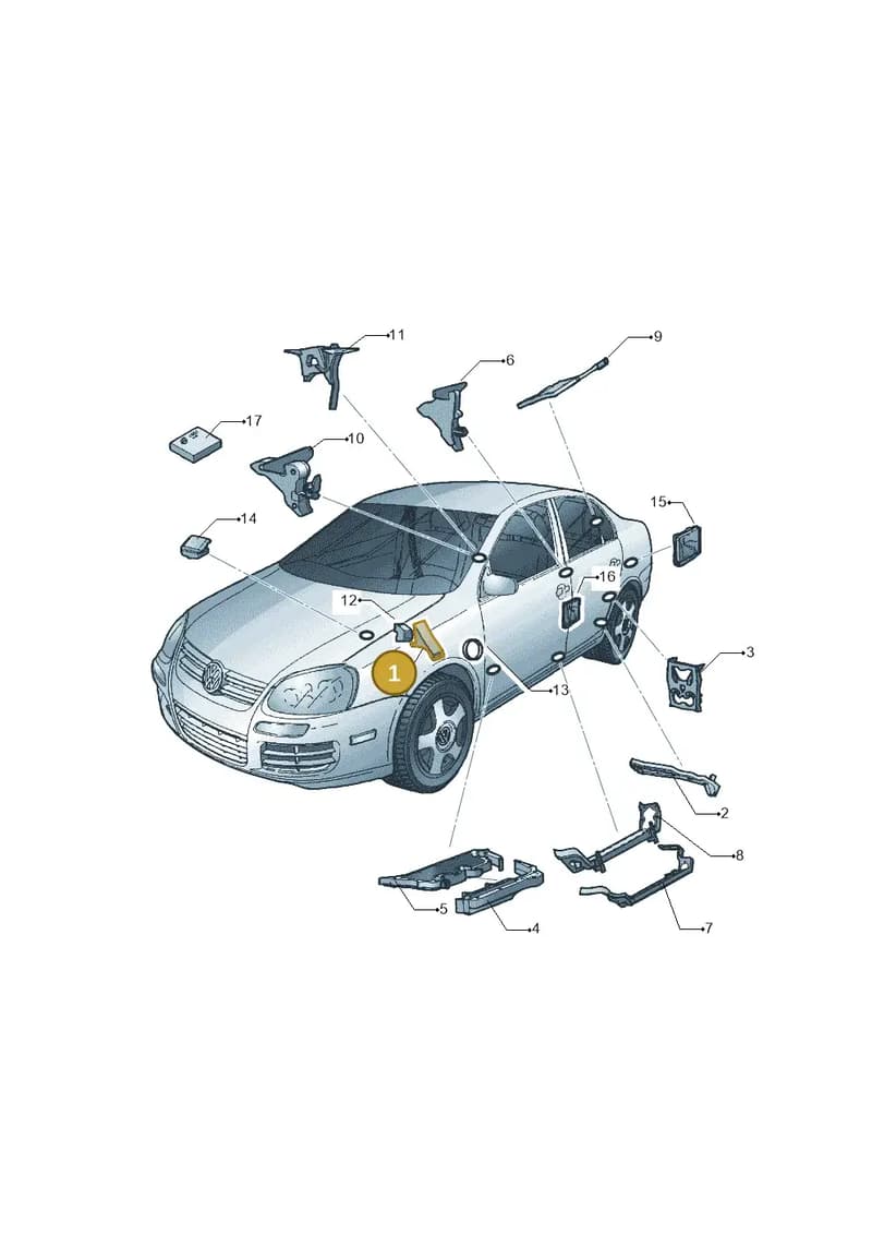 6J0864237B — SEAT Ibiza Reference (2008-2011) diagram 449864000, position 1