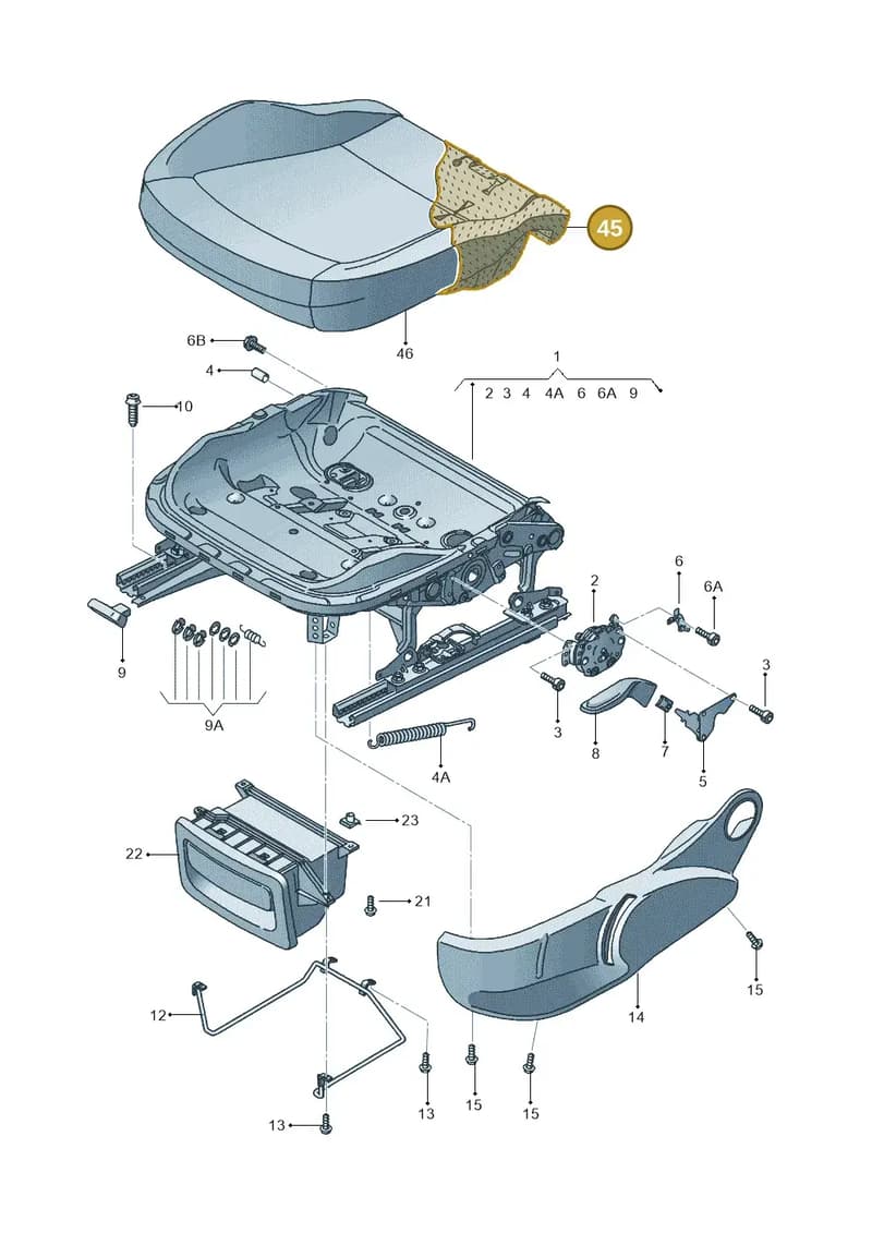 6J0881375S — SEAT Ibiza (2015-) diagram 639881000, position 45