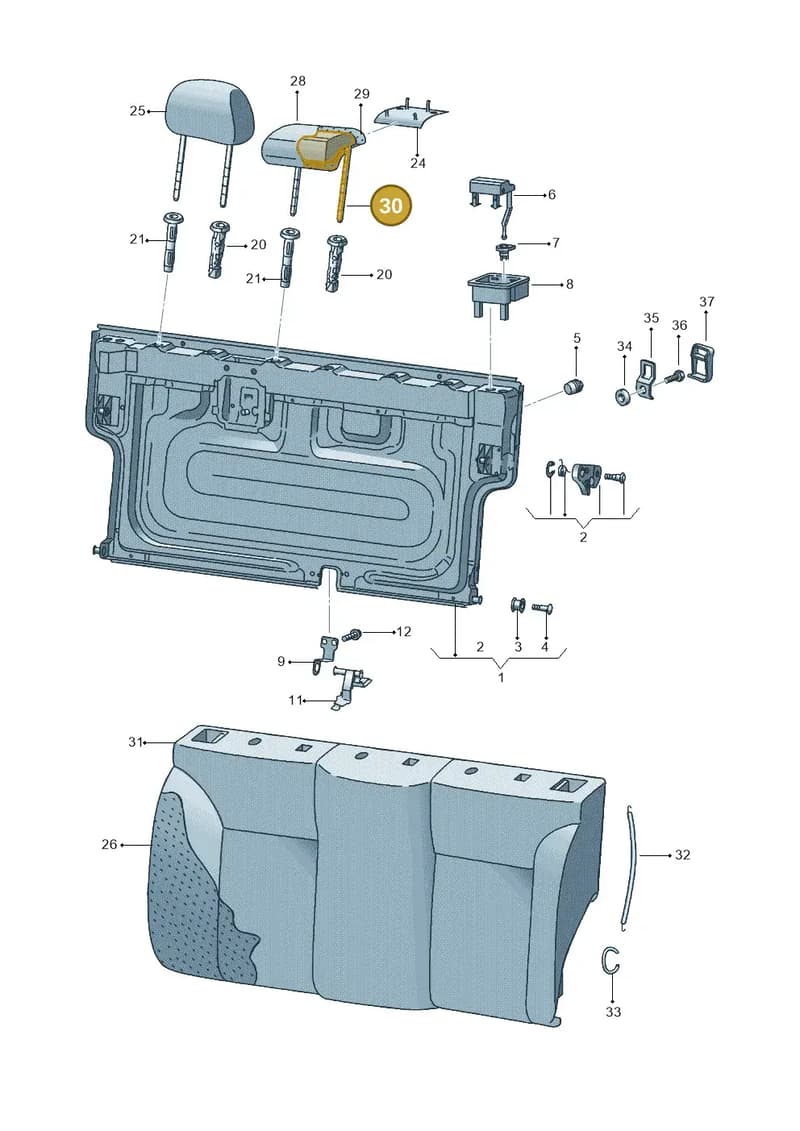 6J0885914 — SEAT Ibiza (2015-) diagram 468885600, position 30
