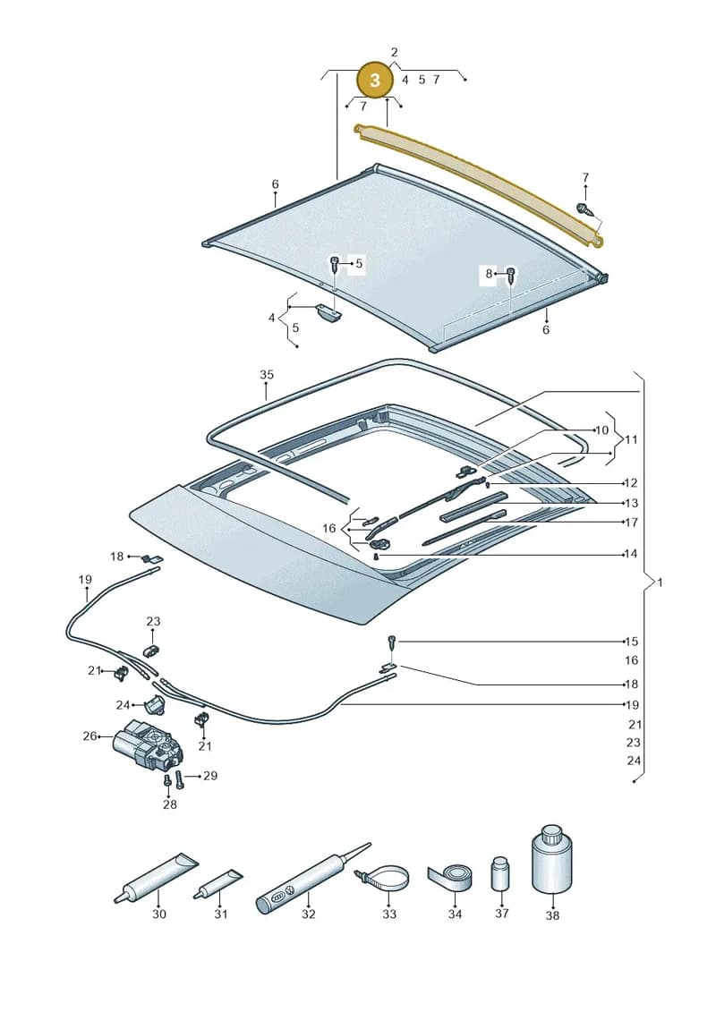 6J0898402 — SEAT Ibiza (2015-) diagram 645877100, position 3