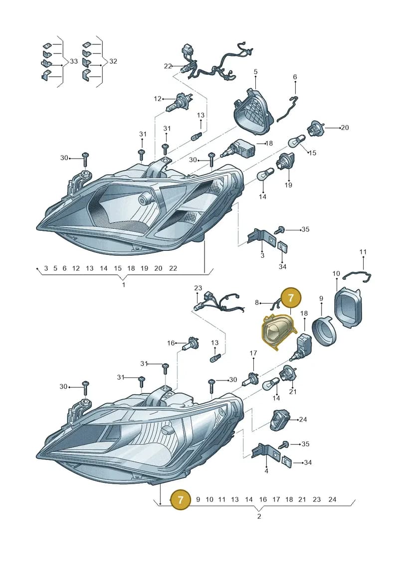 6J0941607A — SEAT Ibiza (2015-) diagram 879941000, position 7