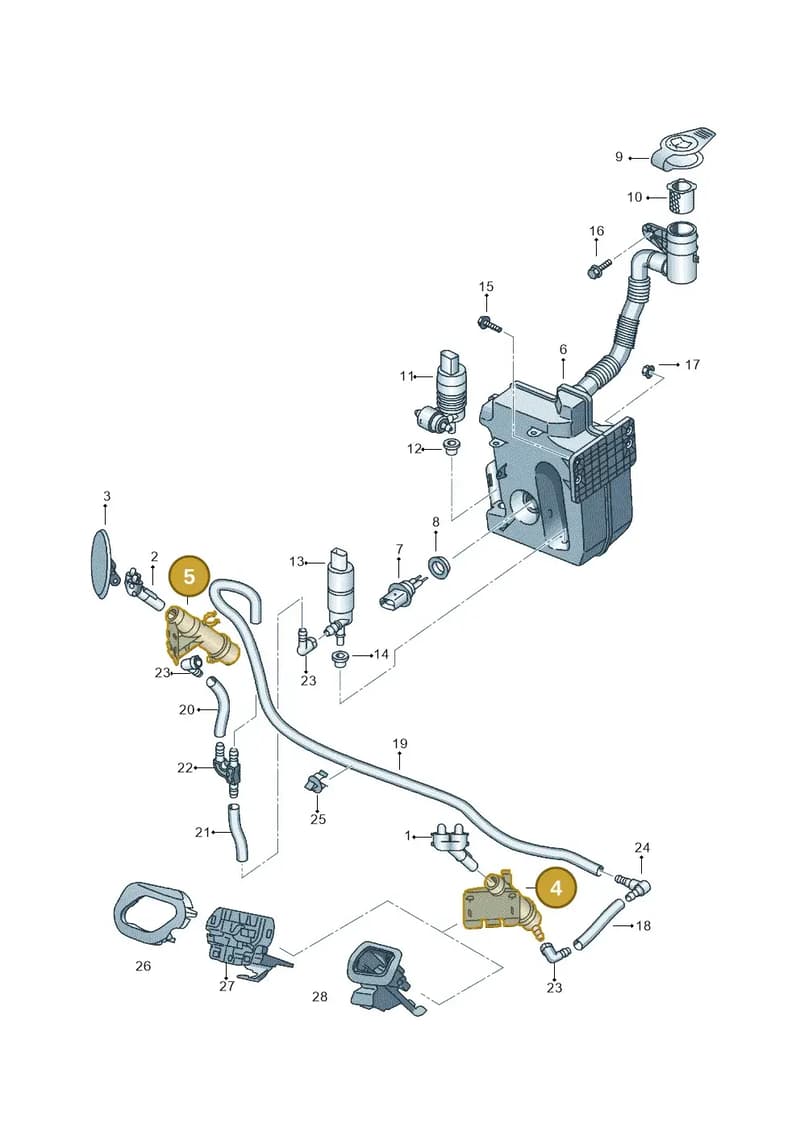 6J0955099 — SEAT Altea XL (2013-) diagram 418955300, position 4+5