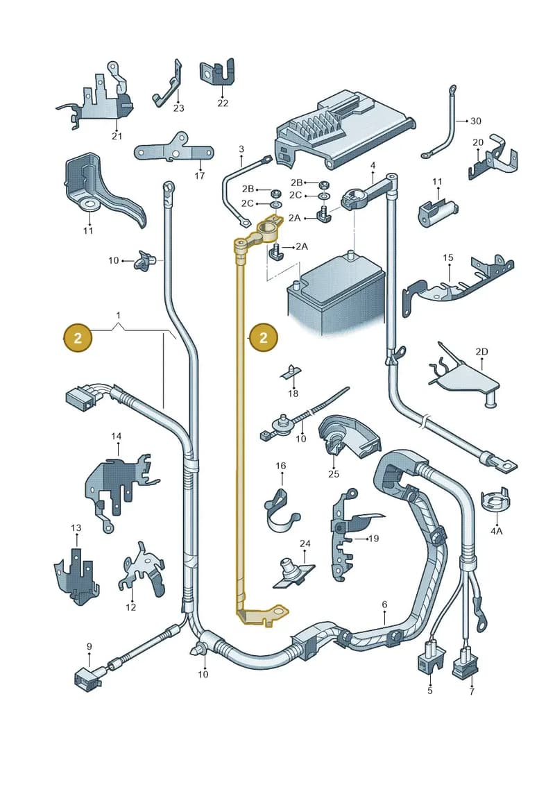 6J0971228E — SEAT Ibiza (2012-) diagram 225971650, position 2