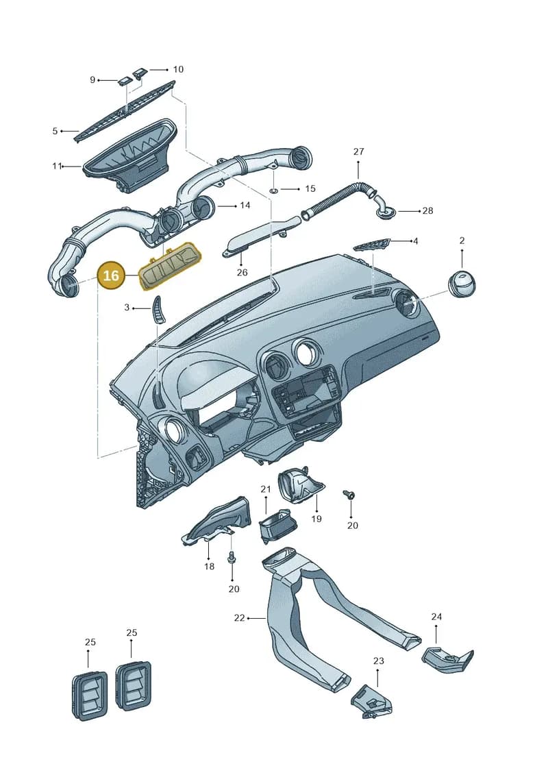 6J1819363 — SEAT Ibiza (2015-) diagram 639819300, position 16