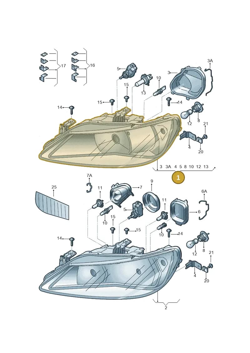 6J2941022J — SEAT Ibiza (2012-) diagram 743941000, position 1