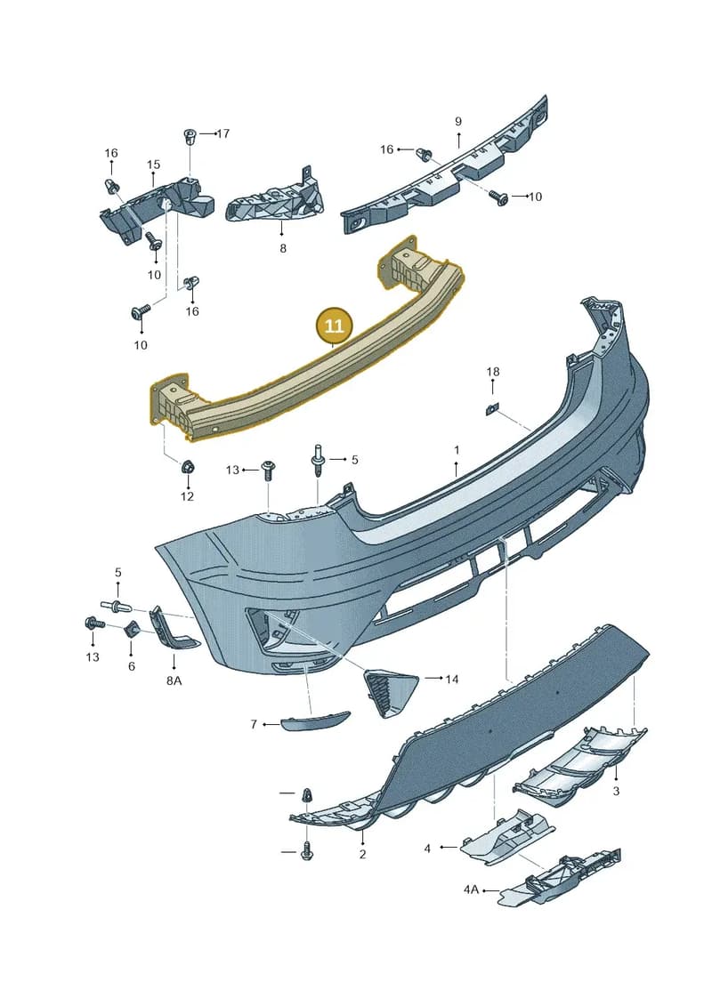 6J3807305 — SEAT Ibiza (2015-) diagram 639807510, position 11