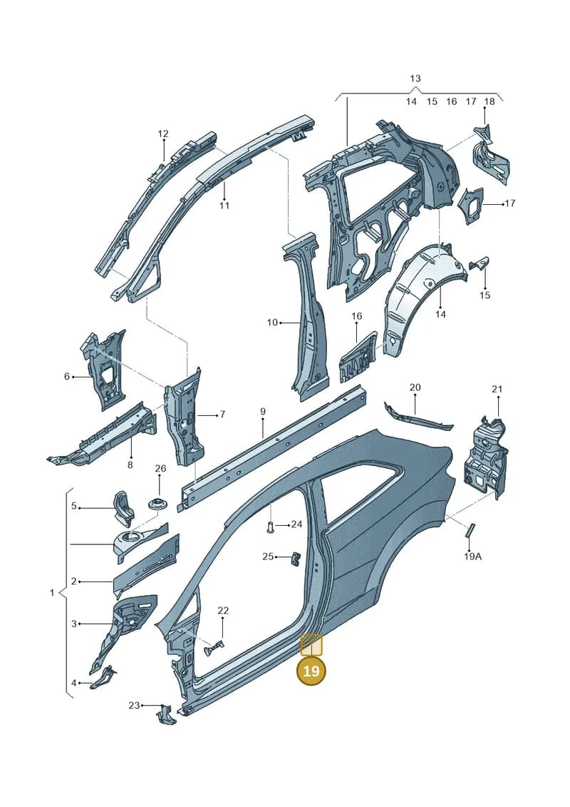 6J3809606A — SEAT Ibiza (2015-) diagram 639809000, position 19