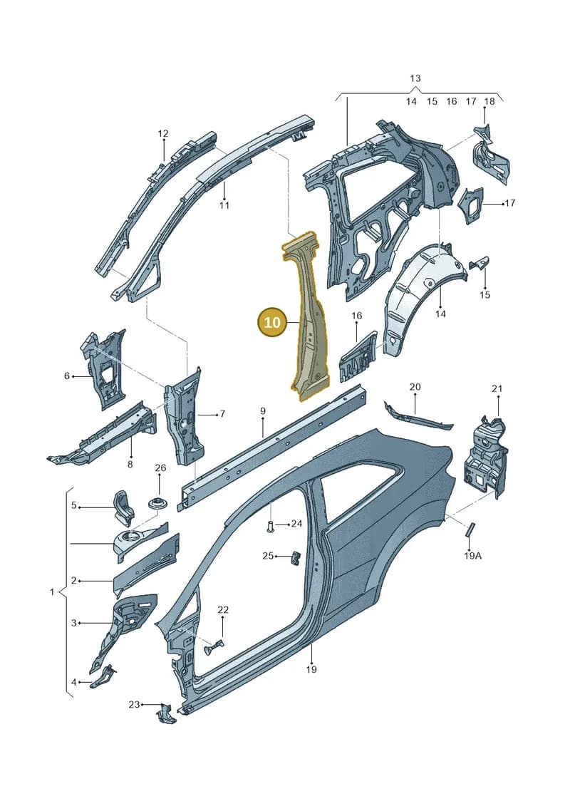 6J3809607A — SEAT Ibiza (2015-) diagram 639809000, position 10