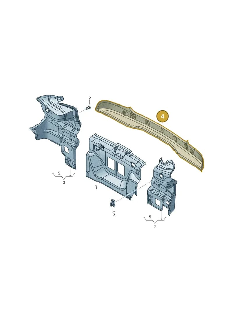 6J3813315A — SEAT Ibiza (2015-) diagram 639813200, position 4