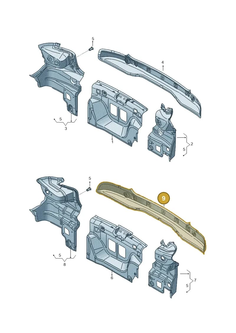 6J3813315A — SEAT Ibiza (2015-) diagram 639813000, position 9