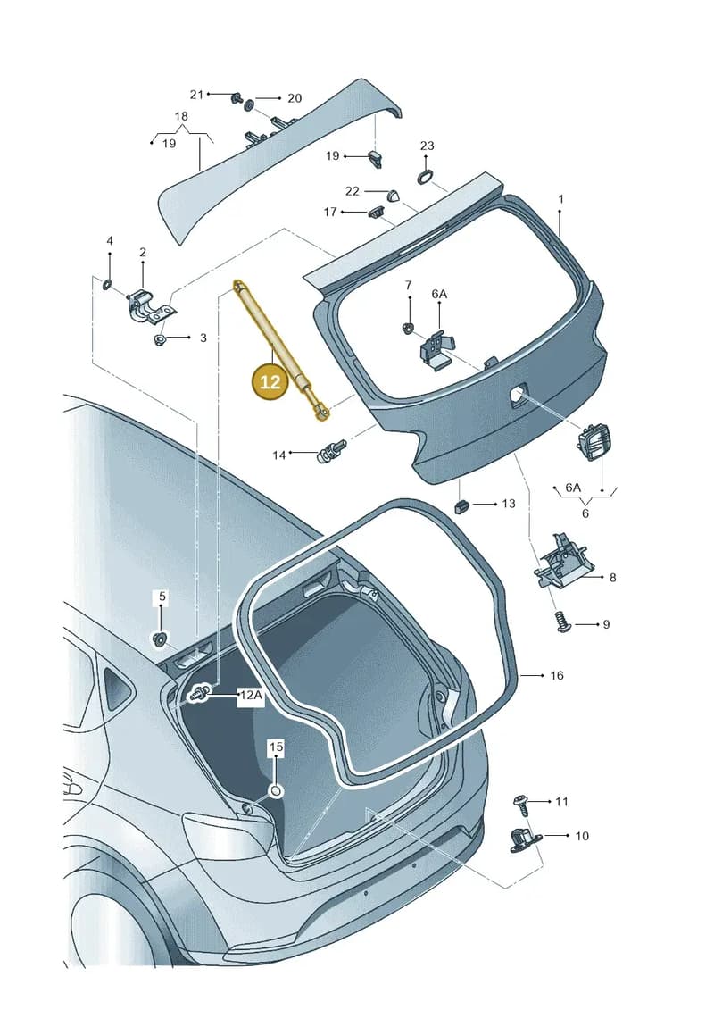 6J3827550A — SEAT Ibiza (2015-) diagram 639827000, position 12