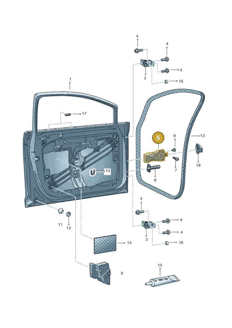 6J3837249D — SEAT Ibiza (2015-) diagram 639831000, position 5