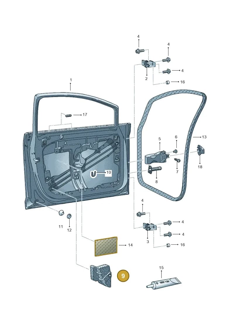 6J3837841 — SEAT Ibiza (2015-) diagram 639831000, position 9