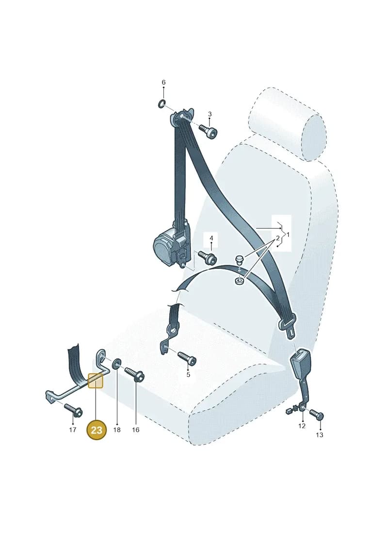 6J3857826 — SEAT Ibiza (2015-) diagram 754857600, position 23
