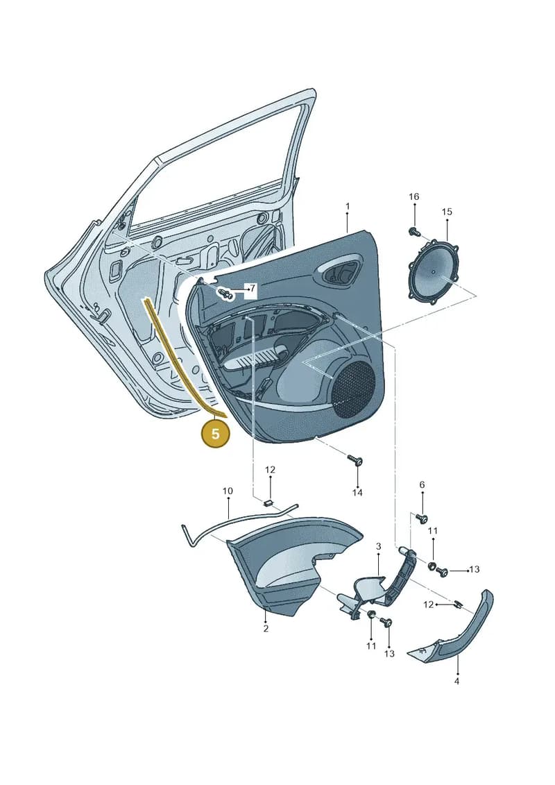 6J3868543 — SEAT Ibiza (2015-) diagram 639867400, position 5