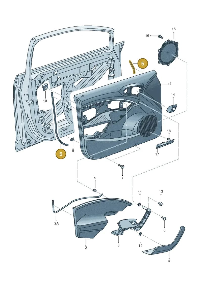 6J3868543 — SEAT Ibiza (2015-) diagram 879867000, position 5
