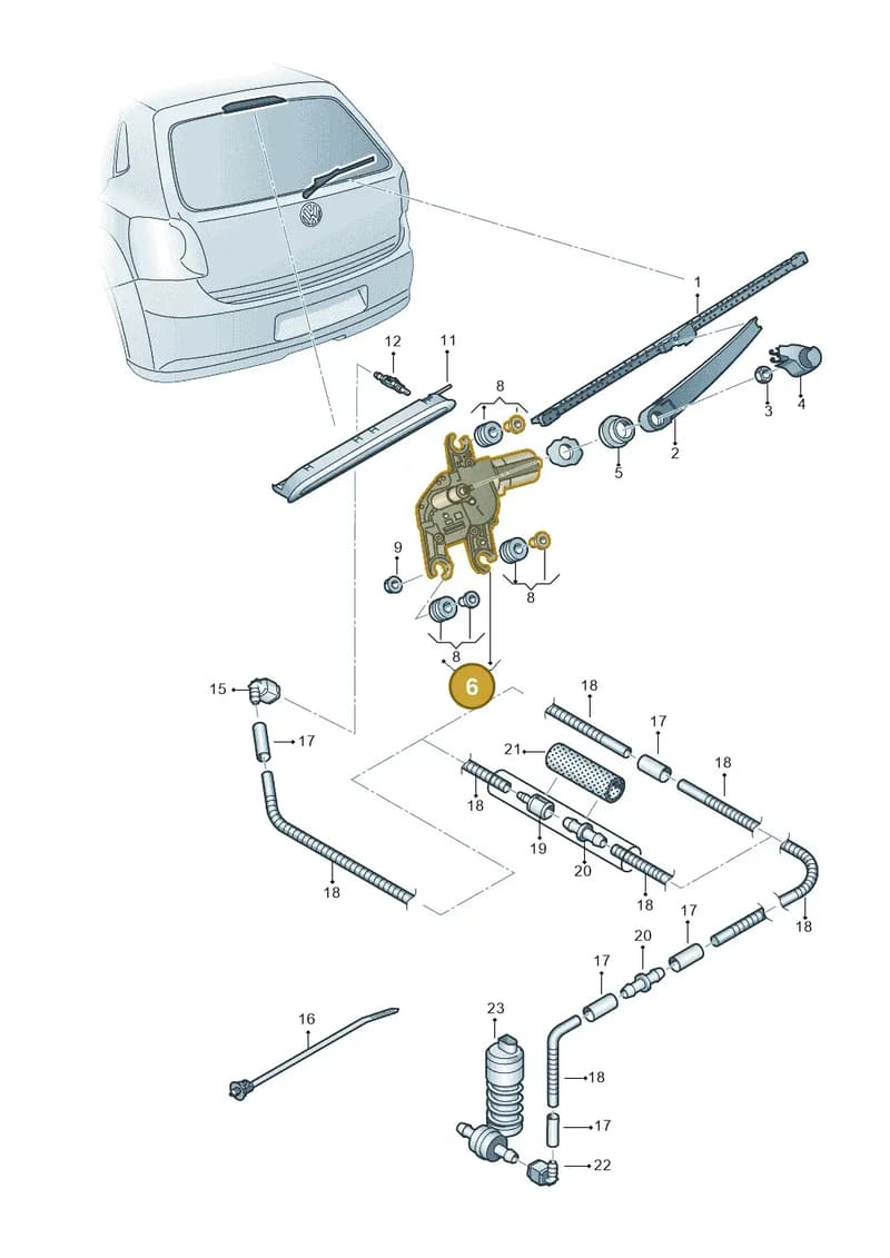 6J3955711A — SEAT Ibiza (2015-) diagram 766955200, position 6