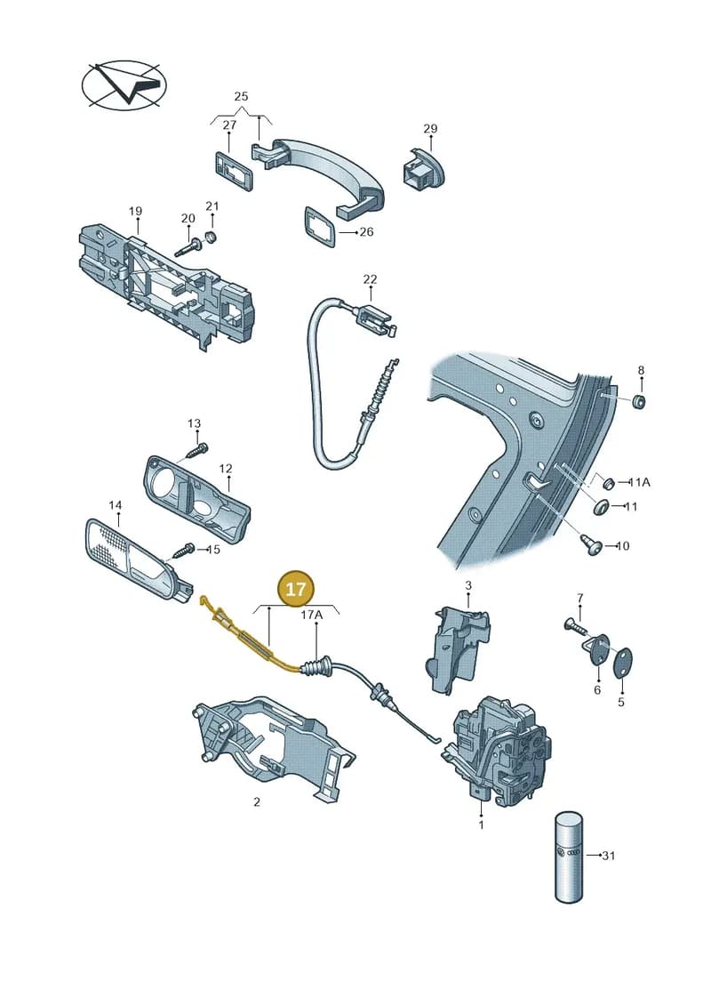 6J4839085A — SEAT Ibiza (2015-) diagram 634839000, position 17