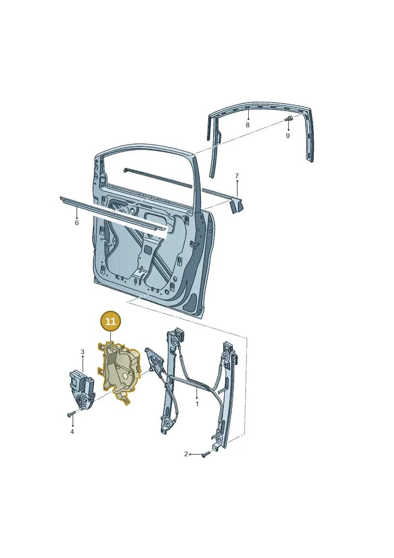 6J4867435A — SEAT Ibiza (2015-) diagram 418837600, position 11