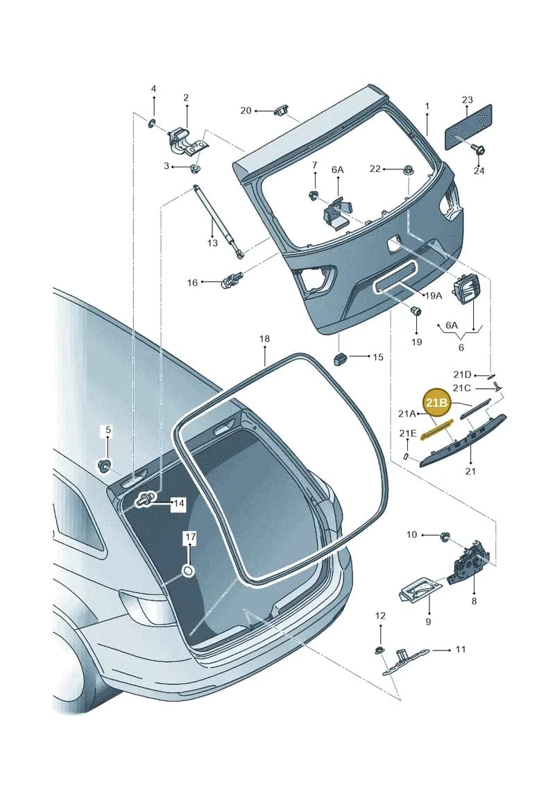 6J8827360B — SEAT Ibiza (2015-) diagram 639827100, position 21B