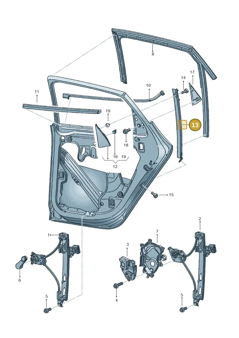 6J8839613 — SEAT Ibiza (2015-) diagram 639839600, position 13