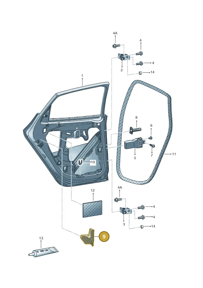 6J8839867 — SEAT Ibiza (2015-) diagram 639833000, position 9