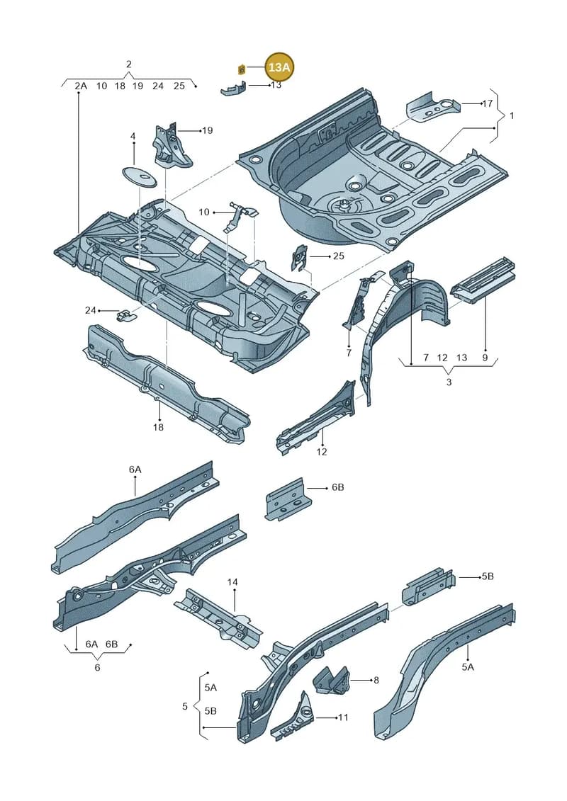 6J8853577 — SEAT Ibiza (2015-) diagram 639803250, position 13A