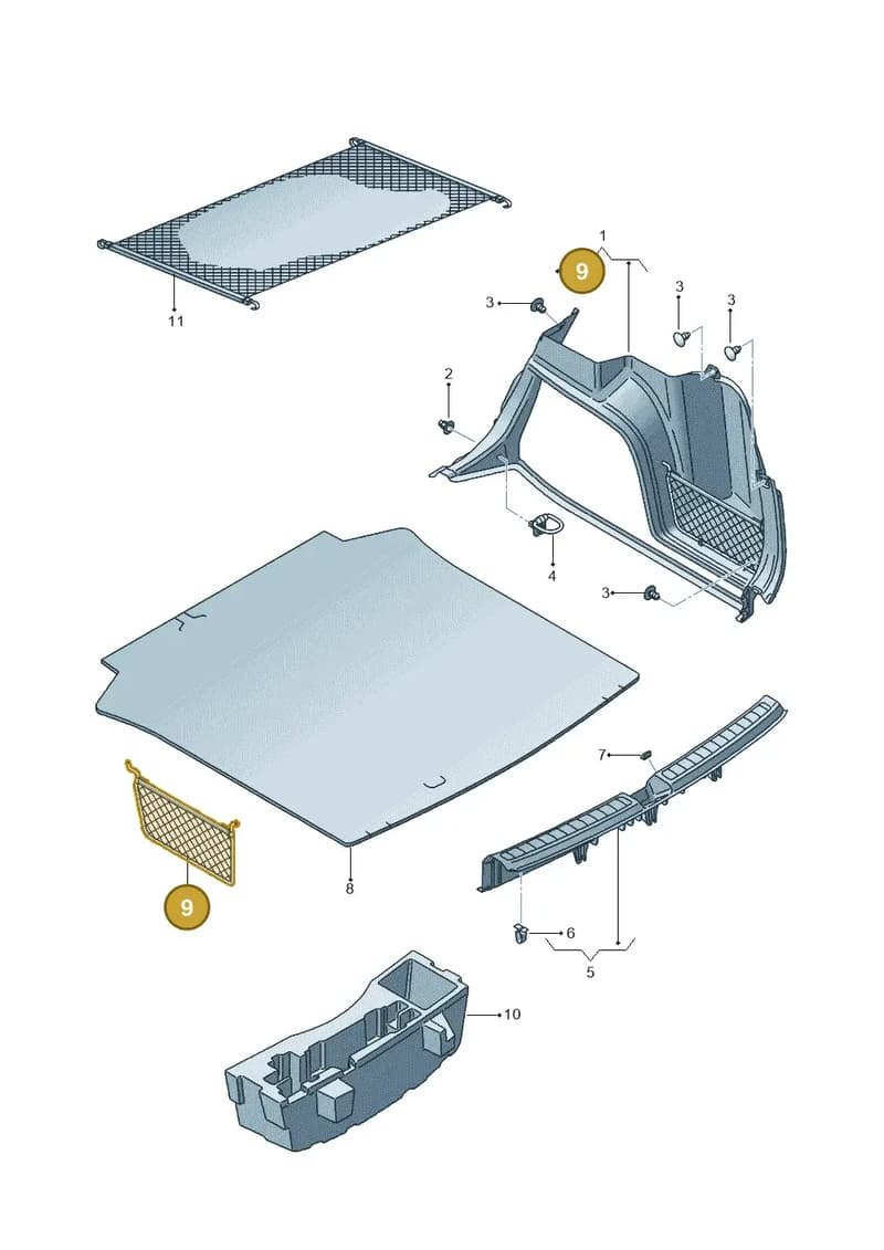 6J8868917 — SEAT Ibiza (2015-) diagram 639867900, position 9