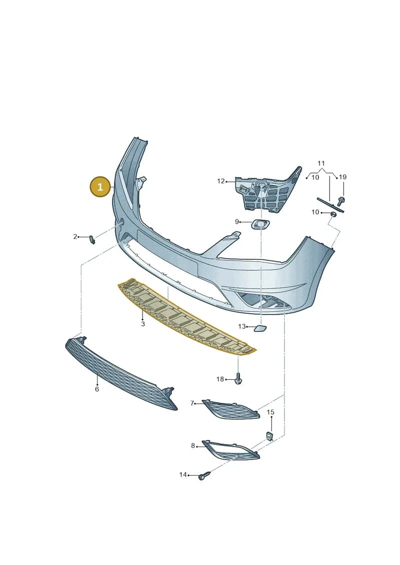 6JA807221AGRU — SEAT Toledo (2015-2019) diagram 742807000, position 1