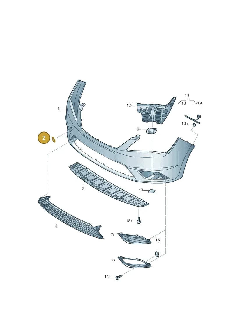 6JA807241GRU — SEAT Toledo (2015-2019) diagram 742807000, position 2
