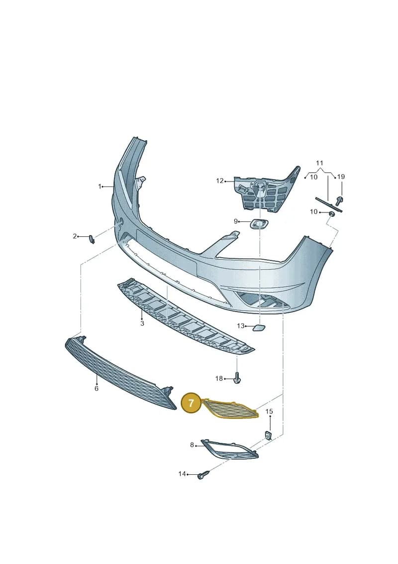 6JA8073679B9 — SEAT Toledo (2015-2019) diagram 742807000, position 7