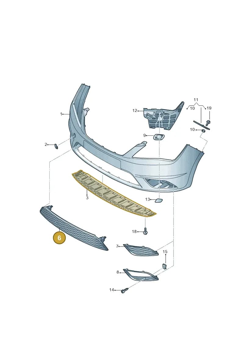 6JA853677C9B9 — SEAT Toledo (2015-2019) diagram 742807000, position 6