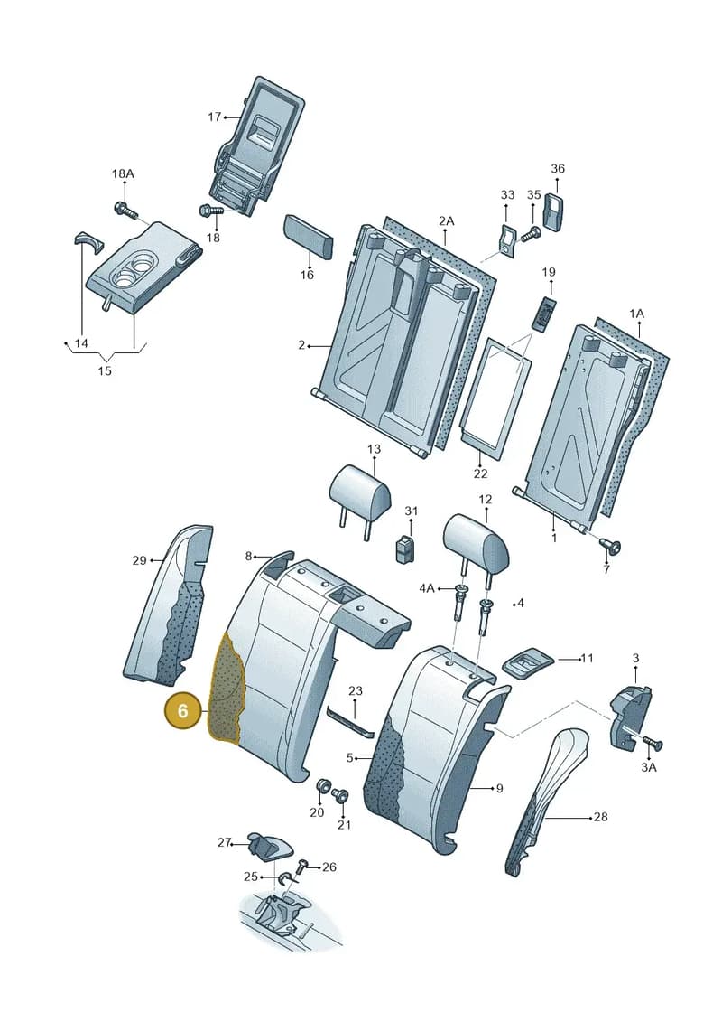 6JA885776 — SEAT Toledo (2015-2019) diagram 740885700, position 6