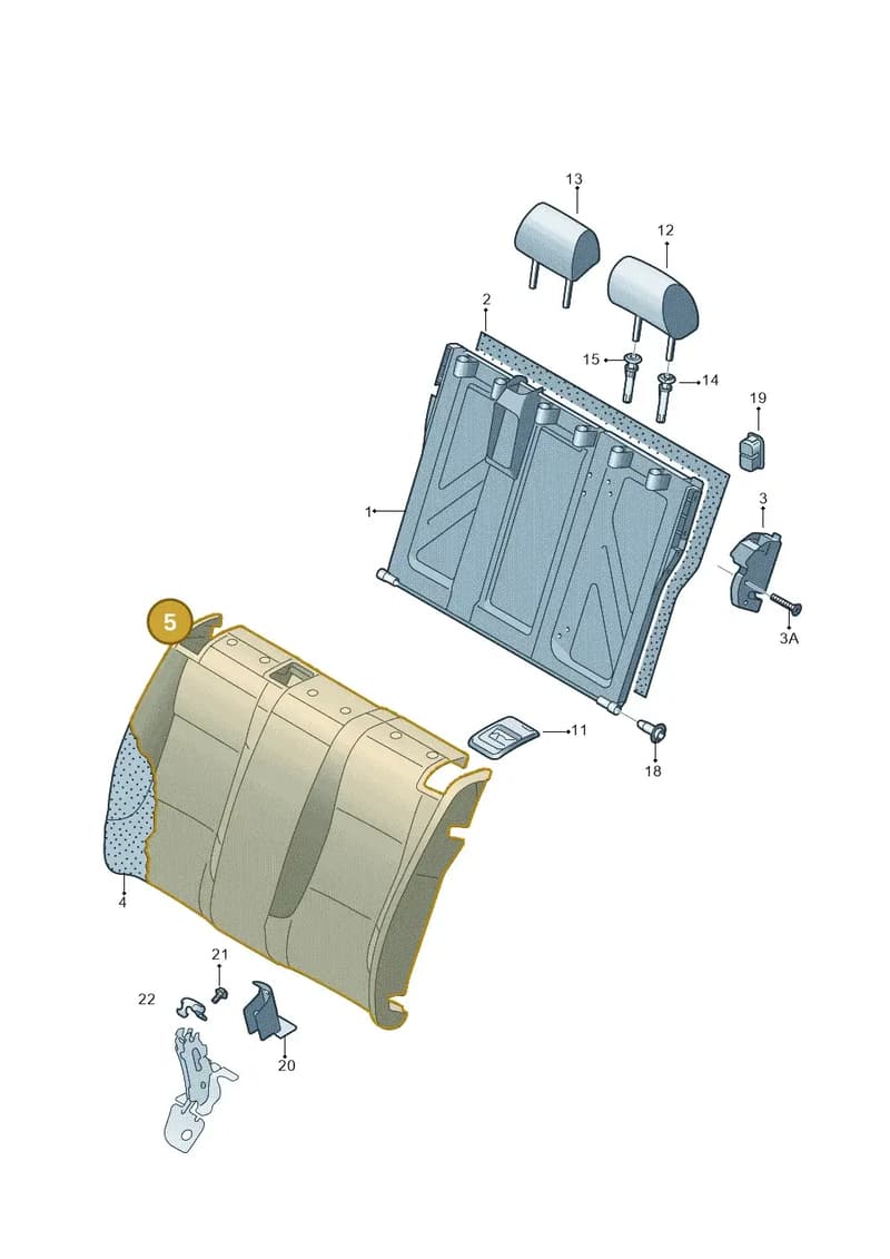 6JA885805ATJSV — SEAT Toledo (2015-2019) diagram 742885600, position 5