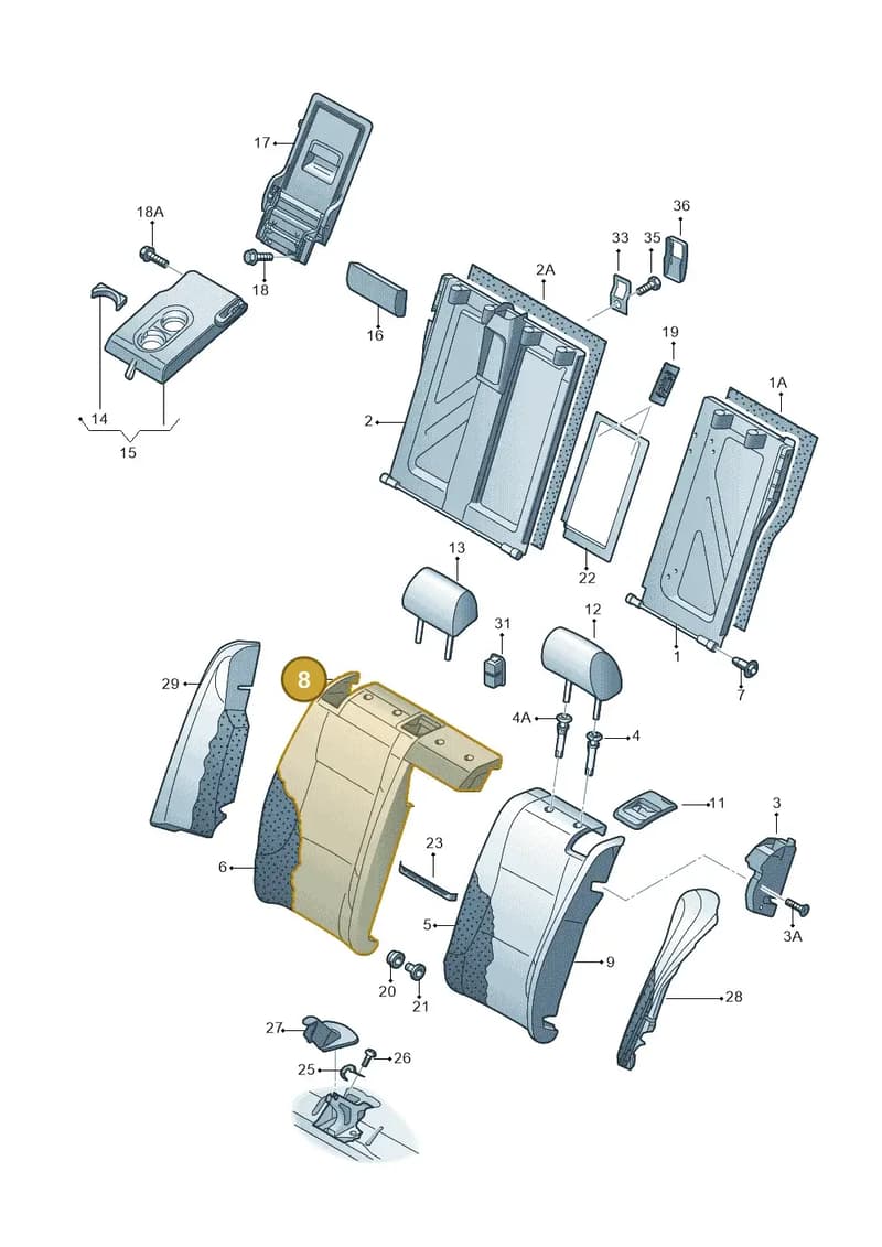 6JA885806EJJST — SEAT Toledo (2015-2019) diagram 740885700, position 8
