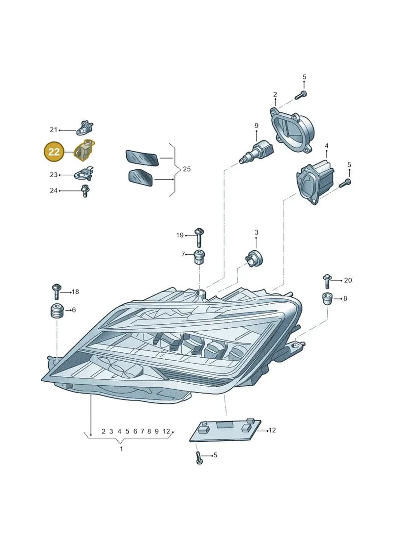 6JA998226A — SEAT Toledo (2015-2019) diagram 742941100, position 22