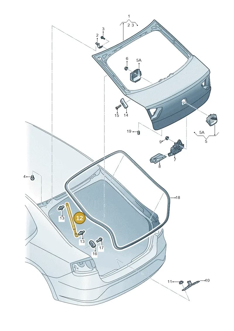 6JH827550E — SEAT Toledo (2015-2019) diagram 742827000, position 12