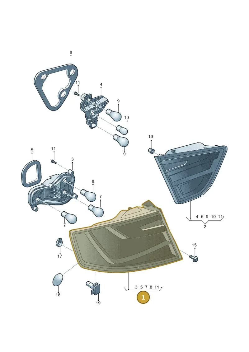 6JH945095E — SEAT Toledo (2015-2019) diagram 742945000, position 1