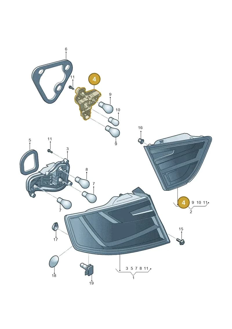 6JH945232 — SEAT Toledo (2015-2019) diagram 742945000, position 4