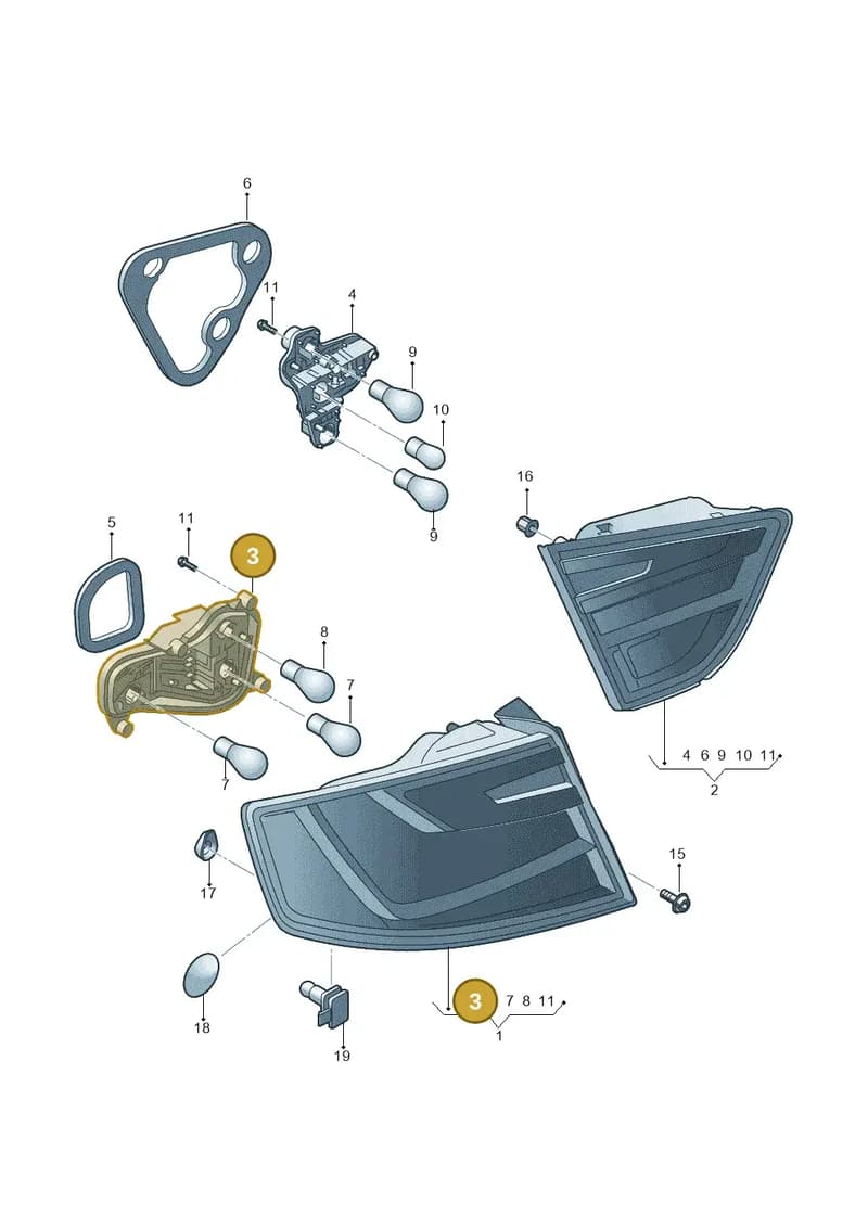6JH945258 — SEAT Toledo (2015-2019) diagram 742945000, position 3