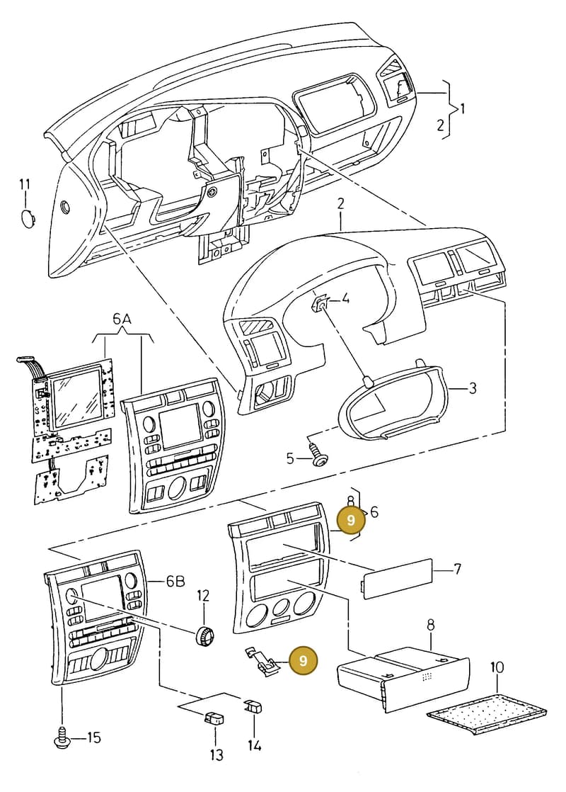 6K0858154 — SEAT CORDOBA/VARIO (1999-2002) diagram 238857000, position 9